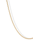 18K Gold Medium Weight Cable Chain in 18" - Peridot Fine Jewelry - Caroline Ellen