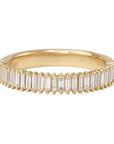 18K Gold "Meridian" Baguette Diamond Half Eternity Band - Peridot Fine Jewelry - Artemer