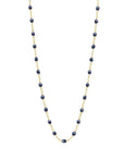 18K Gold Midnight Blue Resin Beaded "Classic" Necklace - Peridot Fine Jewelry - Gigi Clozeau