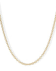 18K Gold Oval "Airy" Chain, 18" Length - Peridot Fine Jewelry - Caroline Ellen
