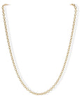 18K Gold Oval "Airy" Chain, 18" Length - Peridot Fine Jewelry - Caroline Ellen