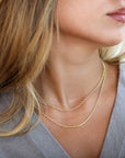 18K Gold Oval "Airy" Chain, 18" Length - Peridot Fine Jewelry - Caroline Ellen