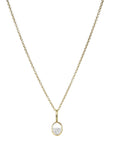 18K Gold Oval Shaped "Oh" Diamond "Shake" Charm - Peridot Fine Jewelry - Moritz Glik