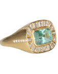 18K Gold Paraiba Tourmaline Diamond "Ray" Ring - Peridot Fine Jewelry - Kothari
