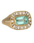18K Gold Paraiba Tourmaline Diamond "Ray" Ring - Peridot Fine Jewelry - Kothari