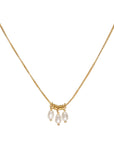 18K Gold "Pearl Trio" Necklace - Peridot Fine Jewelry - Anne Sportun