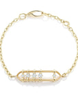 18K Gold "Penelope" Floating Diamond Bracelet - Peridot Fine Jewelry - Jade Trau