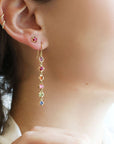 18K Gold Prong - Set Ruby Stud Earring - Peridot Fine Jewelry - Annie Fensterstock