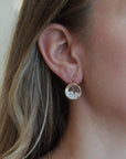 18K Gold Round "Core 15" Diamond "Shake" Earrings - Peridot Fine Jewelry - Moritz Glik
