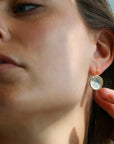 18K Gold Round "New Core 15" Diamond "Shake" Earrings - Peridot Fine Jewelry - Moritz Glik