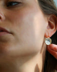 18K Gold Round "New Core 15" Diamond "Shake" Earrings - Peridot Fine Jewelry - Moritz Glik