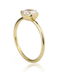 18K Gold "Selene" Hexagonal Diamond Ring Mount - Peridot Fine Jewelry - ILA
