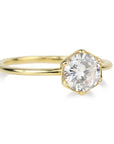18K Gold "Selene" Hexagonal Diamond Ring Mount - Peridot Fine Jewelry - ILA