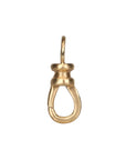 18K Gold Small Matte Swivel Charm Connector - Peridot Fine Jewelry - Zahava