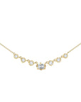 18K Gold Small "Vanguard" Diamond Necklace - Peridot Fine Jewelry - Jade Trau