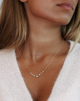18K Gold Small "Vanguard" Diamond Necklace - Peridot Fine Jewelry - Jade Trau