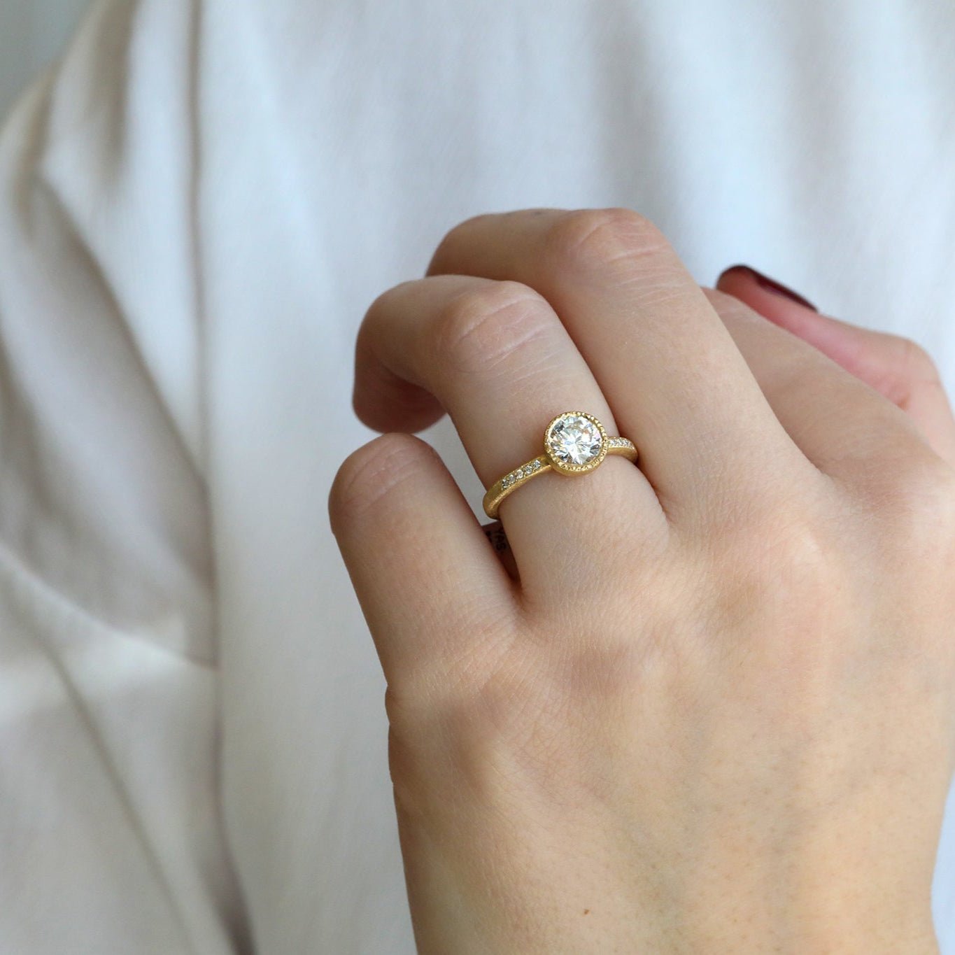 yasuhide ono 18k ring オパール 7.5号 18k Gold and Diamond Ring | Pistachios