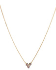 18K Gold Triple Bezel - Set Pentagonal Pink Sapphire Pendant Necklace - Peridot Fine Jewelry - Ali Dumont