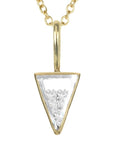 18K Gold Upside Down Triangle Shaped "Vee" Diamond "Shake" Charm - Peridot Fine Jewelry - Moritz Glik