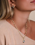 18K Hand Fabricated "Helix" Twisted Link Chain Necklace - Peridot Fine Jewelry - Petra Class