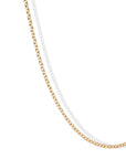 18K Medium Weight Cable Chain Necklace - 16 - 18" - Peridot Fine Jewelry - Caroline Ellen