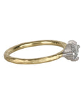18K & Platinum Horizontal Set Oval Diamond Ring - Peridot Fine Jewelry - TAP by Todd Pownell