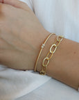 18K "Posey" Two Diamond Plie Bangle - Medium - Peridot Fine Jewelry - Jade Trau