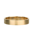 18K Straight Edge Wide Band with Brushed Matte Finish - Peridot Fine Jewelry - Artemer