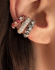 18K "Tidepool" Diamond Hinged Ear Cuff - Peridot Fine Jewelry - Renna
