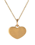 20K "Concave/ Convex" Heart Pendant on Movable Bale - Peridot Fine Jewelry - Caroline Ellen
