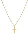 20K Gold Delicate Cross Pendant - Peridot Fine Jewelry - Caroline Ellen