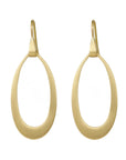 20K Gold Oblong "Doorknocker" Earrings - Peridot Fine Jewelry - Caroline Ellen