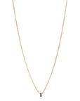 20K Gold Pave Blue Sapphire Rondelle Necklace - Peridot Fine Jewelry - Caroline Ellen