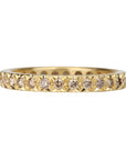 20K Gold Pave Champagne Diamond Ring - Peridot Fine Jewelry - Caroline Ellen