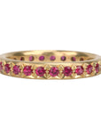 20K Gold Pave Ruby Band - Peridot Fine Jewelry - Caroline Ellen
