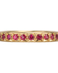 20K Gold Pave Ruby Band - Peridot Fine Jewelry - Caroline Ellen