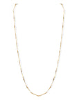 20K Gold "Planished" Link Chain - Peridot Fine Jewelry - Caroline Ellen