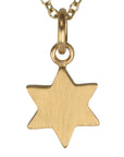 20K Gold Six - Pointed Star Pendant - Peridot Fine Jewelry - Caroline Ellen