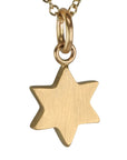 20K Gold Six - Pointed Star Pendant - Peridot Fine Jewelry - Caroline Ellen