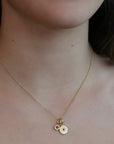 20K Gold Star - Set Ruby "Tablet" Pendant - Peridot Fine Jewelry - Caroline Ellen