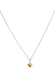 20K "Laurel" Pendant with Blue Sapphire - Peridot Fine Jewelry - Caroline Ellen