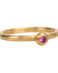20K Pink Sapphire Granule Ring - Peridot Fine Jewelry - Caroline Ellen