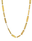 22K & 18K Necklace Featuring Varying Sized Elongated "Strips" - Peridot Fine Jewelry - Petra Class