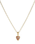 22K Gold Bezel Set Boulder Opal Pendant - Peridot Fine Jewelry - Cathy Waterman