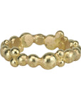 22K Gold Hand Fabricated "Bubbles" Ring - Peridot Fine Jewelry - Petra Class