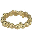 22K Gold Hand Fabricated "Bubbles" Ring - Peridot Fine Jewelry - Petra Class