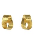22K Gold "Mobius" Spiral Earrings - Peridot Fine Jewelry - Petra Class