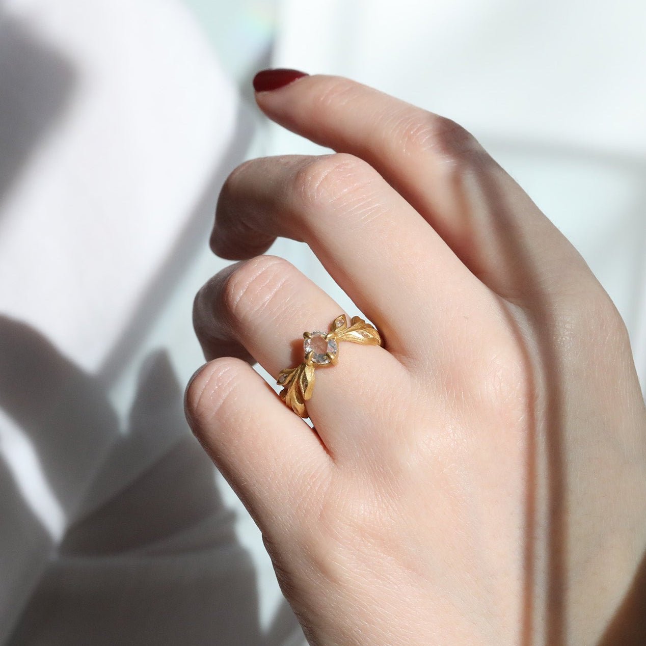 Cathy Waterman 22K Gold Rose Cut Diamond 