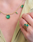 22K Irregular Lightweight "Wave" Ring - Peridot Fine Jewelry - Rosanne Pugliese