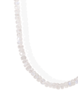 24" Faceted Rainbow Moonstone Beaded Necklace - Peridot Fine Jewelry - Zahava